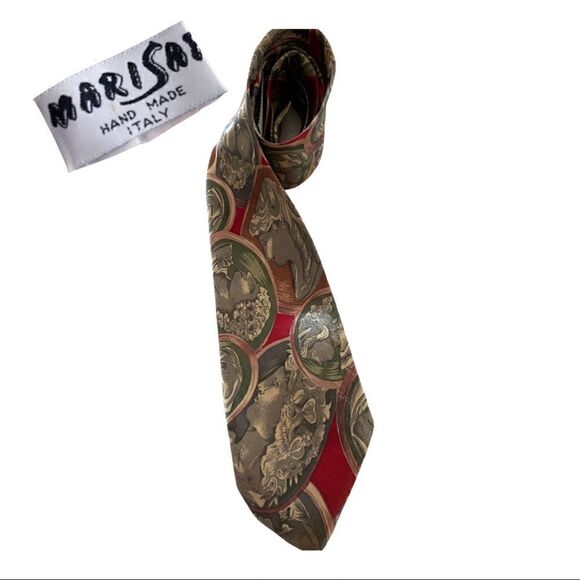 Vintage Marisap 100% Silk 3” Wide Necktie Ancient Romans - Picture 2 of 11